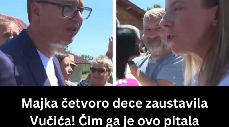 Majka četvoro dece zaustavila Vučića u Kušićima i ukazala na problem škole: „U jako je lošem stanju“