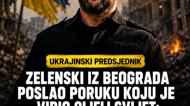 Zelenski se oglasio iz Beograda nakon ruskih napada: „Moje saučešće porodicama žrtava“