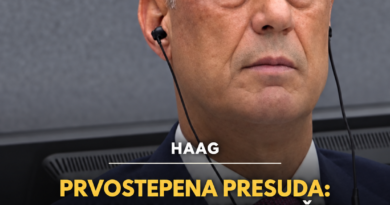Hašim Tači osuđen na 25 godina zatvora: Proglašen krivim za ratne zločine