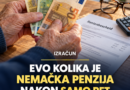 Kolika je nemačka penzija posle samo pet godina rada? Evo računice prema iznosima za 2026. godinu