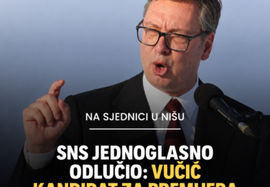SNS jednoglasno odlučio: Aleksandar Vučić nosilac izborne liste i kandidat za predsednika Vlade Srbije SNS jednoglasno odlučio: Aleksandar Vučić nosilac izborne liste i kandidat za predsednika Vlade Srbije