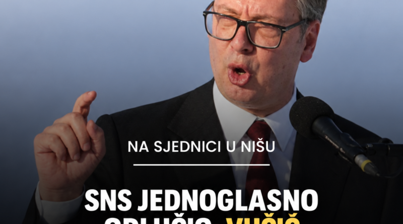 SNS jednoglasno odlučio: Aleksandar Vučić nosilac izborne liste i kandidat za predsednika Vlade Srbije SNS jednoglasno odlučio: Aleksandar Vučić nosilac izborne liste i kandidat za predsednika Vlade Srbije