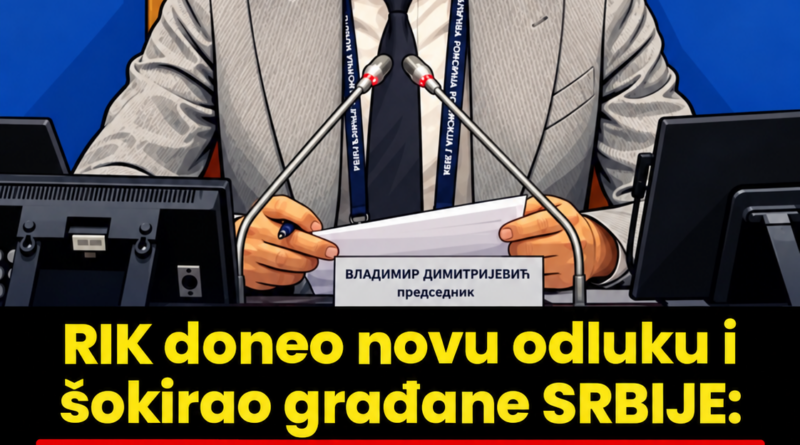 Ponavlja se glasanje na 53 biračka mesta u Srbiji: RIK odredio datum i vreme Ponavlja se glasanje na 53 biračka mesta u Srbiji: RIK odredio datum i vreme
