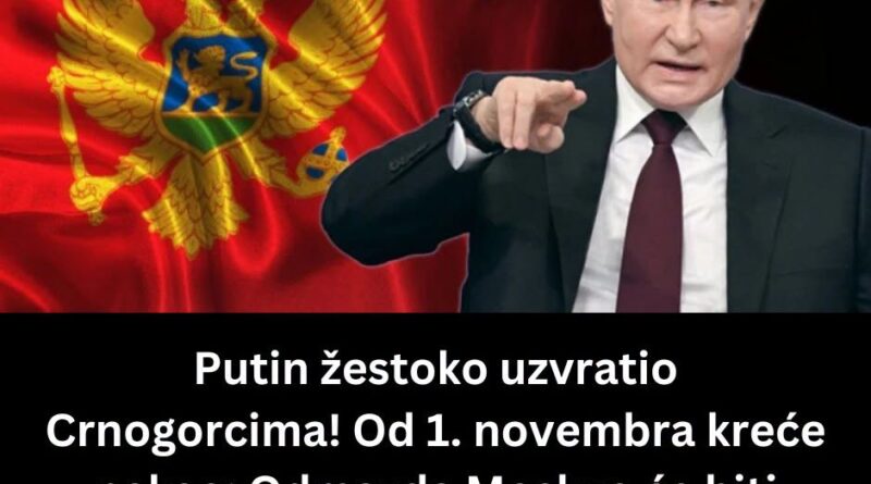 Promena viznog režima od 1. novembra: Zaharova najavila vize i za građane Crne Gore