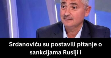Srdanović o sankcijama Rusiji: O odnosima sa Moskvom treba voditi otvoren dijalog