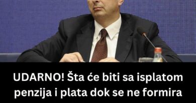 Šoškić: Plate i penzije biće redovno isplaćivane i tokom formiranja nove vlade