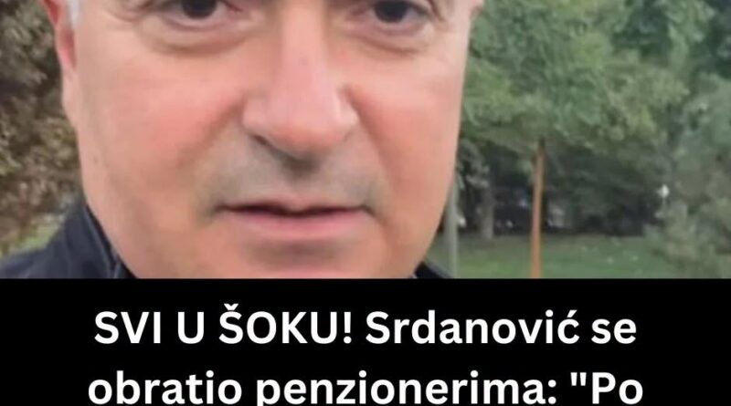 Srdanović poručio penzionerima: „Penzije su vaše zagarantovano pravo“ Srdanović poručio penzionerima: „Penzije su vaše zagarantovano pravo“