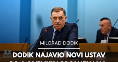 Dodik najavio novi ustav Republike Srpske: Banjaluka bi bila glavni grad, a Pale prestonica