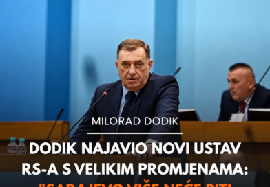 Dodik najavio novi ustav Republike Srpske: Banjaluka bi bila glavni grad, a Pale prestonica