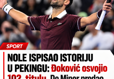 Novak Đoković osvojio Peking i ispisao istoriju: De Minor predao finale, Srbin stigao do 102. titule Novak Đoković osvojio Peking i ispisao istoriju: De Minor predao finale, Srbin stigao do 102. titule