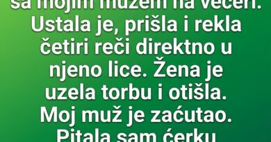 Žena je otvoreno flertovala s njenim mužem, a onda joj je šestogodišnja devojčica prišla i izgovorila četiri reči