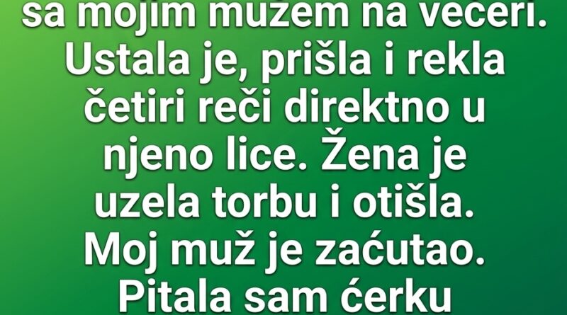 Žena je otvoreno flertovala s njenim mužem, a onda joj je šestogodišnja devojčica prišla i izgovorila četiri reči Žena je otvoreno flertovala s njenim mužem, a onda joj je šestogodišnja devojčica prišla i izgovorila četiri reči