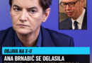 Brnabić tvrdi da se vodi „hajka za hapšenje Vučića“: Reagovala na pozive da bude saslušan Brnabić tvrdi da se vodi „hajka za hapšenje Vučića“: Reagovala na pozive da bude saslušan