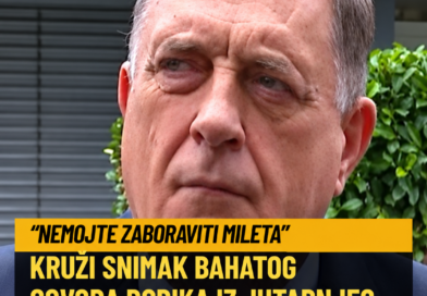 Ponovo se deli Dodikov snimak sa Prve: Pozivao da se glasa za Vučića i vređao studente