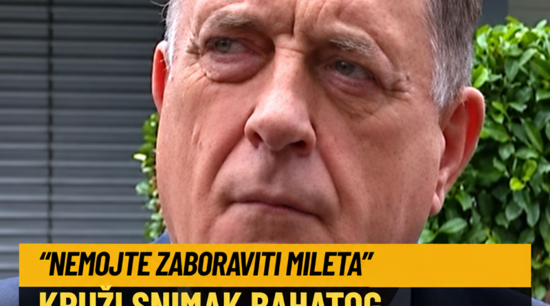 Ponovo se deli Dodikov snimak sa Prve: Pozivao da se glasa za Vučića i vređao studente